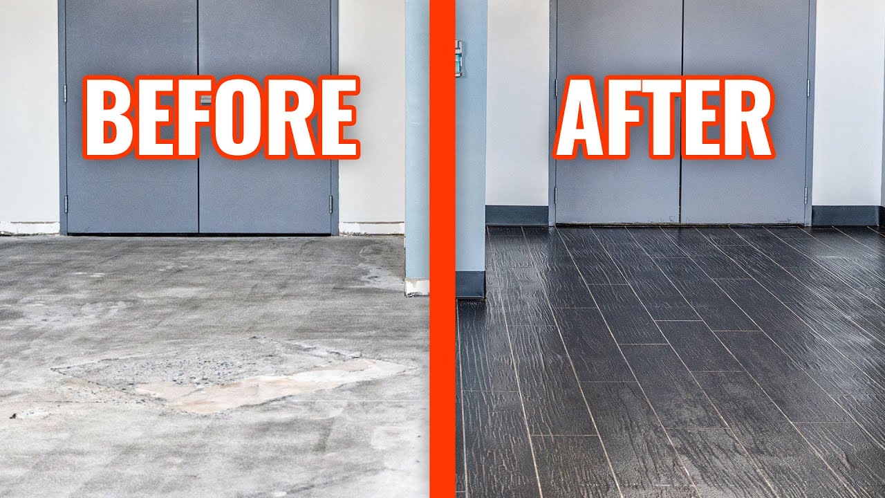 4,000 Square Feet of Old Concrete? No Problem! (We'll Show You How) Hardwood Floor Kit