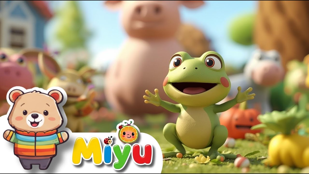🐸🎨🎵 Découvre les Couleurs, la Ferme et la Petite Grenouille avec Miyu - Chansons Pour Enfants ✨