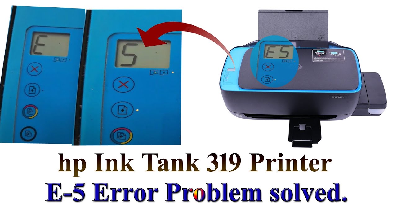 HP Ink Tank Printer Scanner Is Not Working Problem Solved. E-5 Error Fixed.