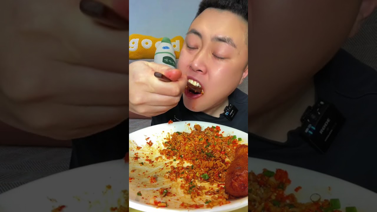 Spicy lard mixed rice#Extremely spicy#Douyin food creator#This is the real main course