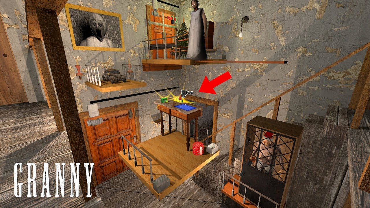 Granny Recaptured v1.4.0 &ndash; NEW Revolver Weapon + Mini Escape Door! (Ultimate Custom Map)