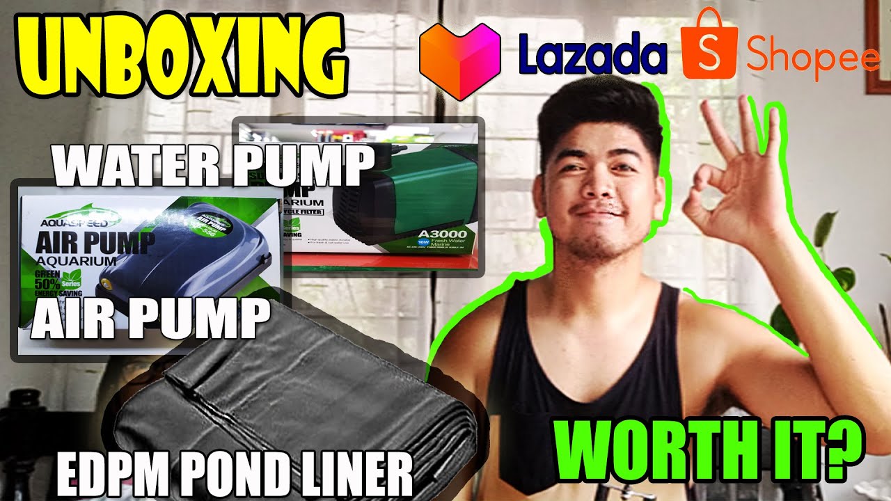 POND MATERIALS UNBOXING/ AQUASPEED A600 / AQUASPEED AIR PUMP / EDPM POND LINER / PRODUCT REVIEW