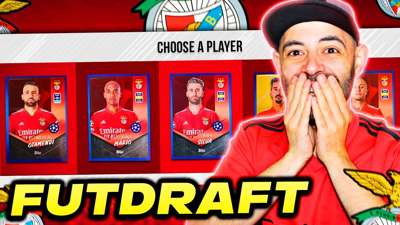 SÓ VALE JOGADORES DO BENFICA 😱 DRAFT c/ CROMOS CHAMPIONS LEAGUE