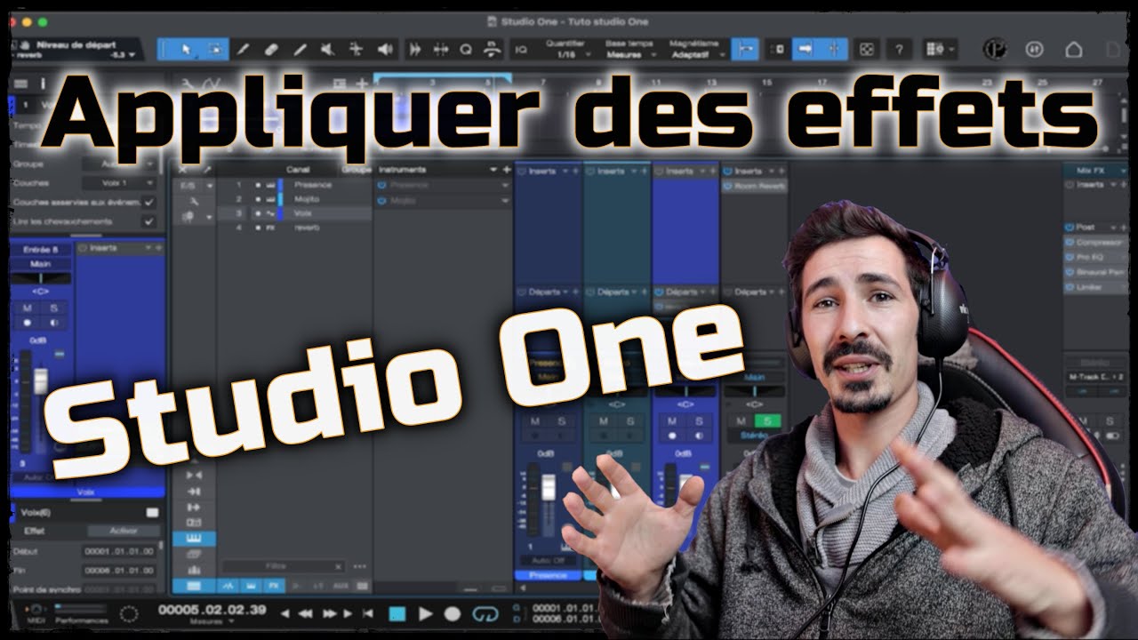 Appliquer des EFFETS dans Studio One (tutoriel)
