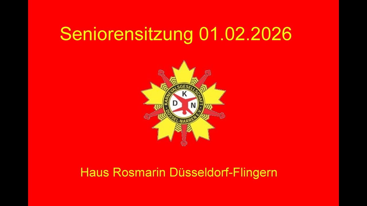 KG Düssel-Narren e.V. - Seniorensitzung 01.02.2026