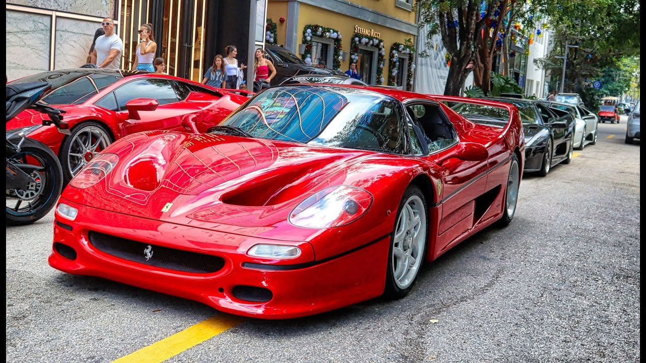 Lamborghini, Ferrari, Pagani &ndash; INSANE SUPERCAR TRAFFIC at Cars & Coffee Miami