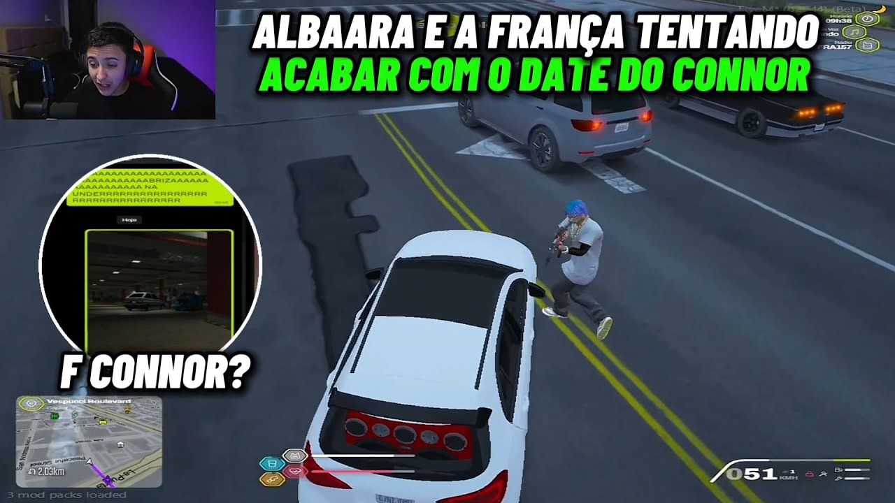 REAÇÃO DO ALBAARA E DA FRANÇA TENTANDO TILTAR O CONNOR E ELE QUEBRANDO