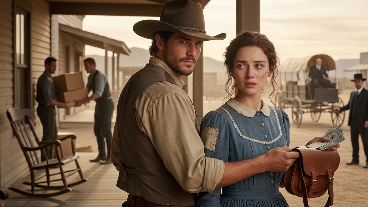 The Cowboy Found Her Weeping As The Banker Took Her Things, He Bought Back Every Single One