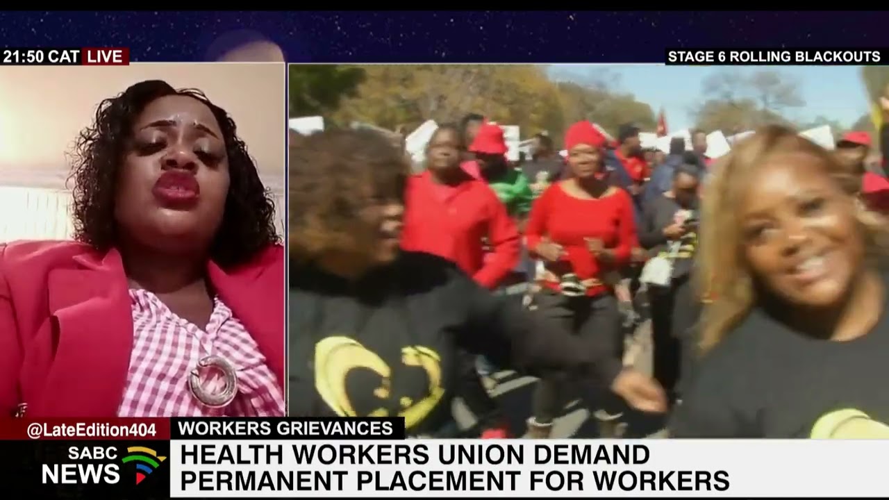 Health workers union demand permanent placement for workers: Molatedzi Ramaano