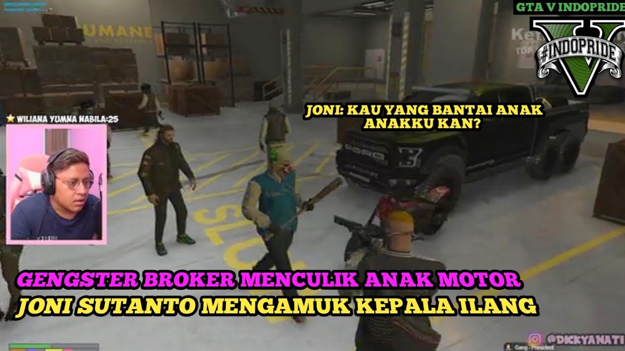 GTA 5 INDOPRIDE ROLEPLAY / MOMEN GENGSTER BROKER MENCULIK ANAK MOTOR, LANGSUNG KEPALA ILANG❗❗