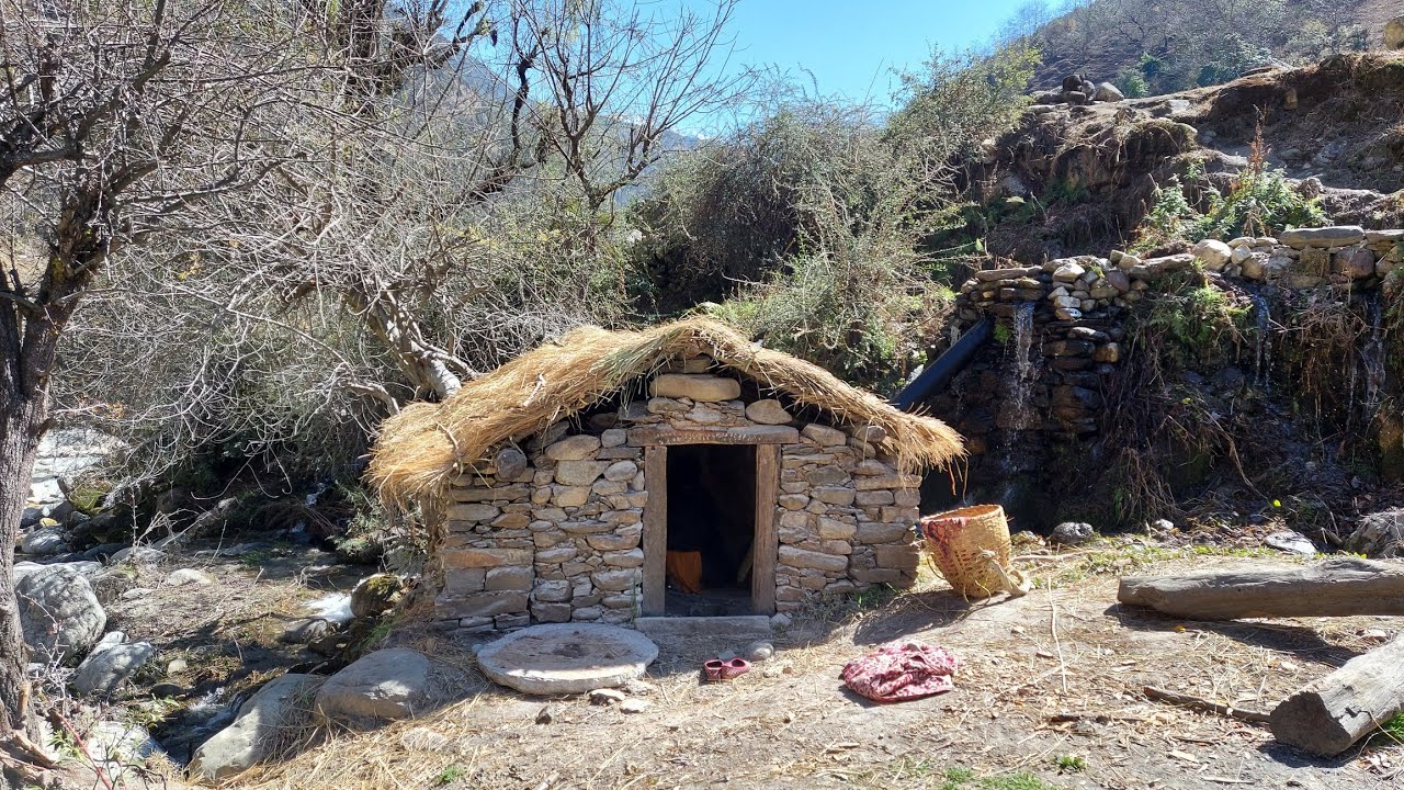 Traditional Water Mill - Primitive Technology of Nepali Mountain Village || IamSuman