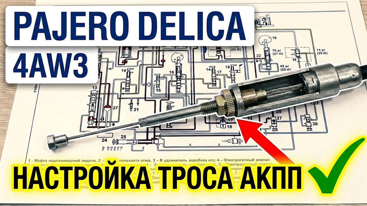 Зачем нужен тросик на  АКПП 4aw3  Pajero и Delica ?