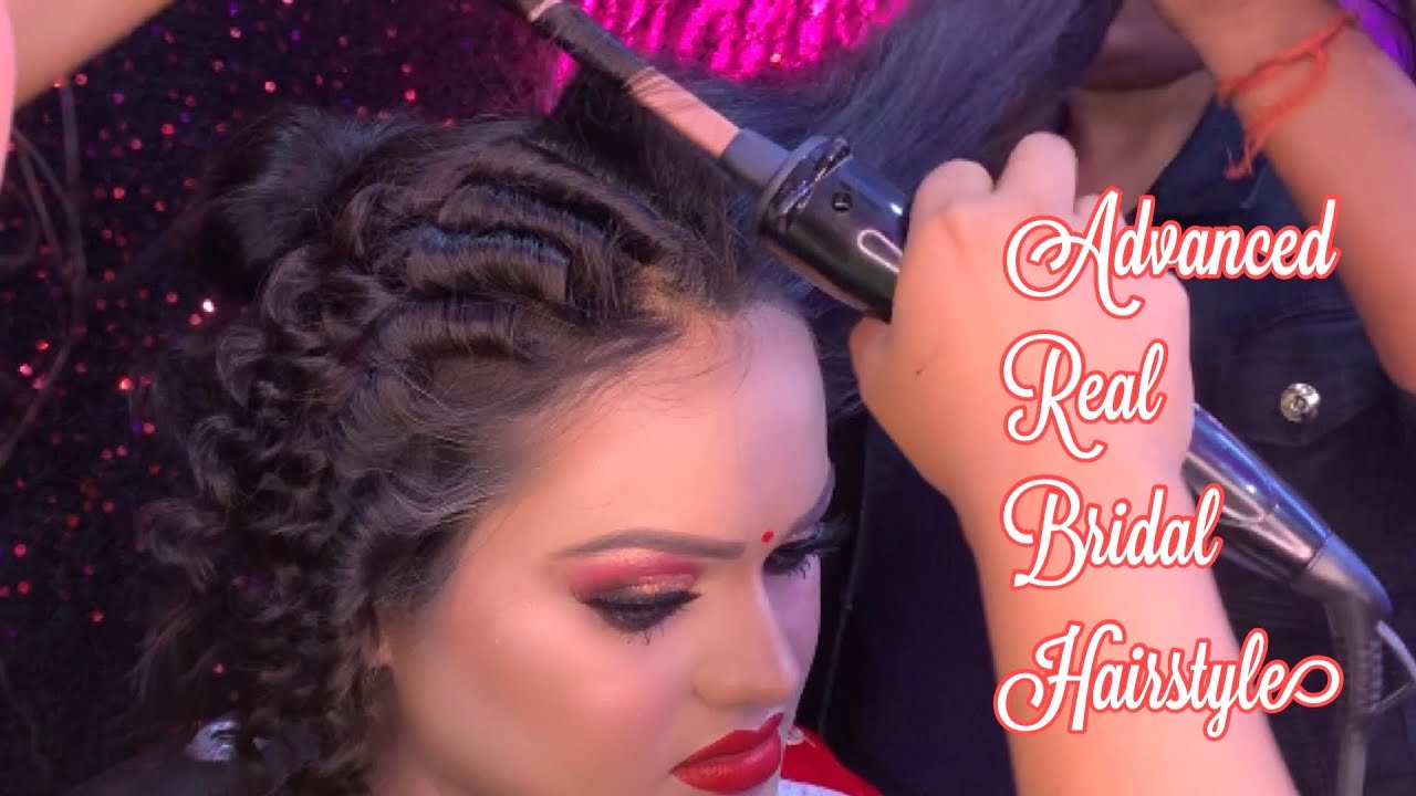 Advanced real bridal hairstyles in very easy method using havels chopsticks