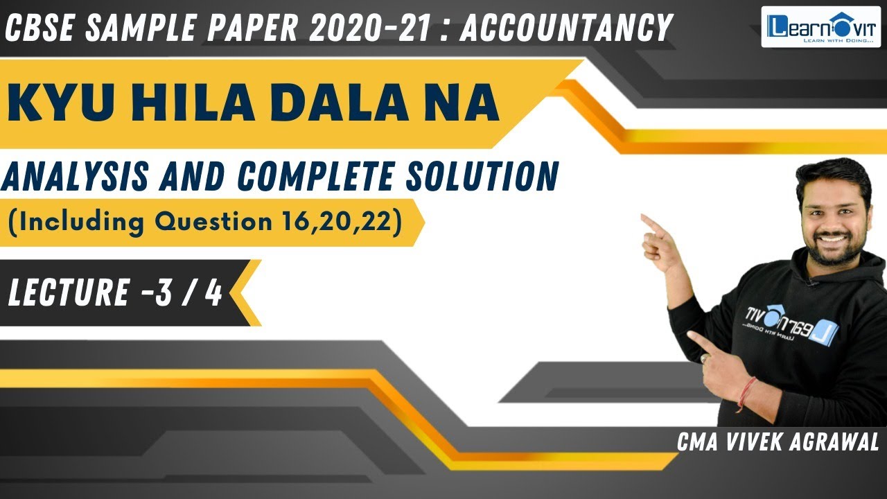 🔴 #03 CBSE Sample Paper 2020 - 21 Complete Solution Part - A