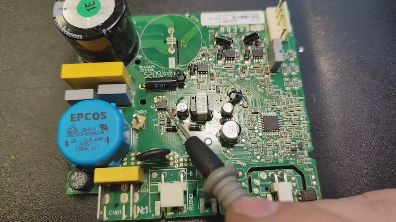 Ремонт модуля инверторного компрессора холодильника Хайер