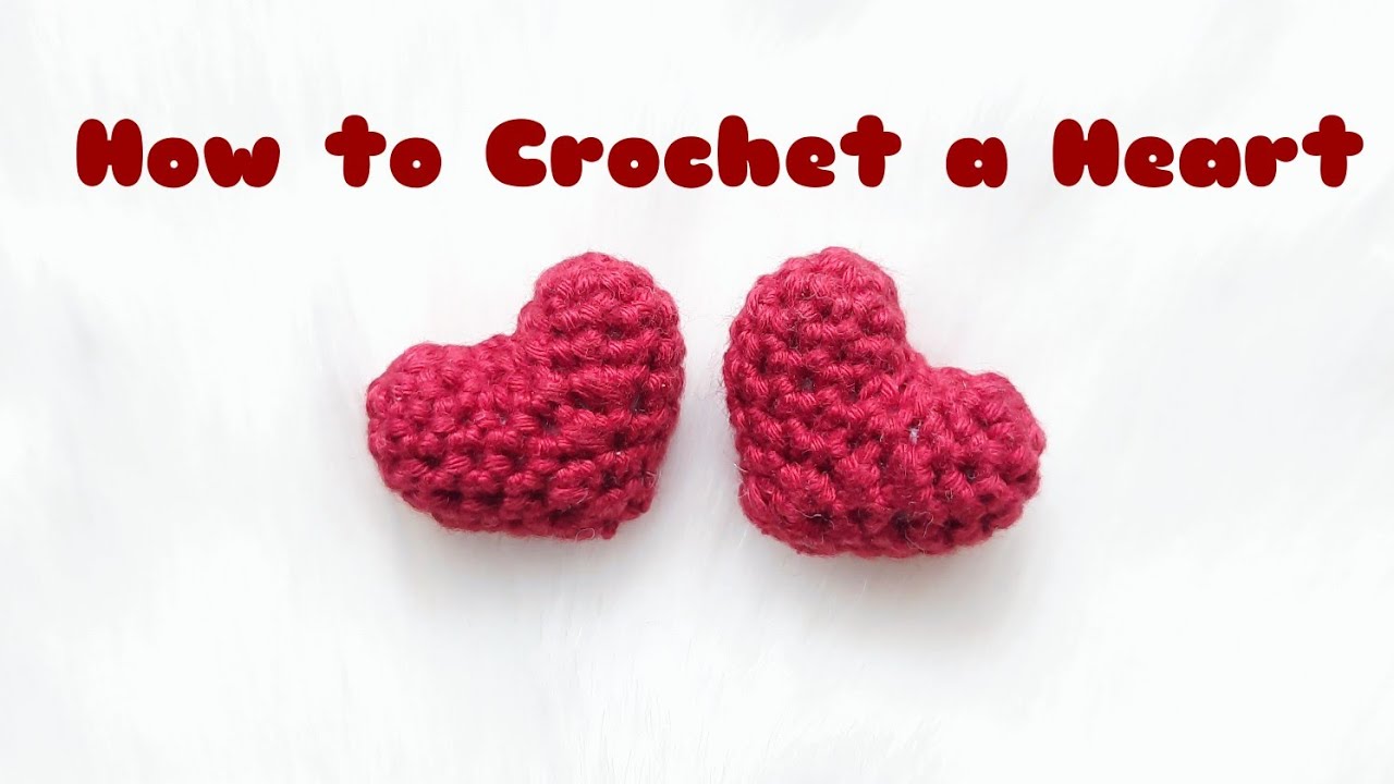How to Crochet Mini Heart ❤ | Step by step tutorial | Amigurumi Free Pattern