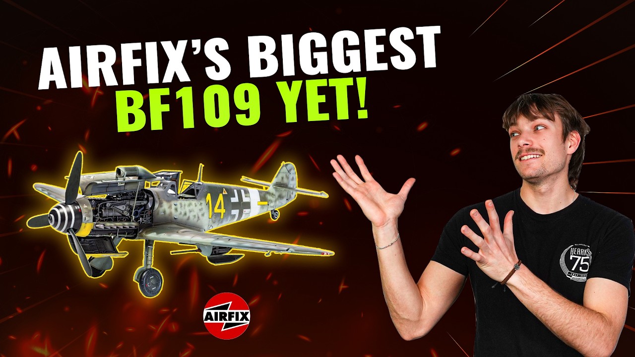 Новая модель Airfix Bf109G-5/G-6 в масштабе 1/24 – полная распаковка и обзор!