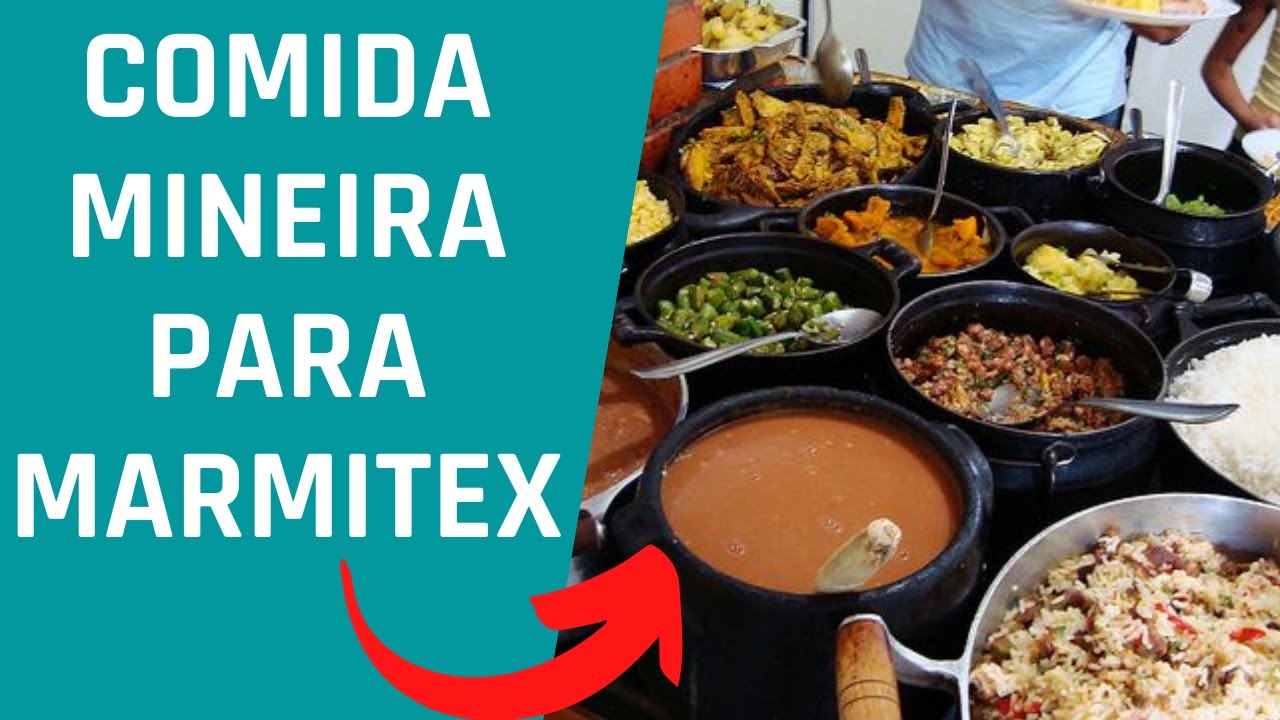 Cardápio de comida mineira para marmitex semanal