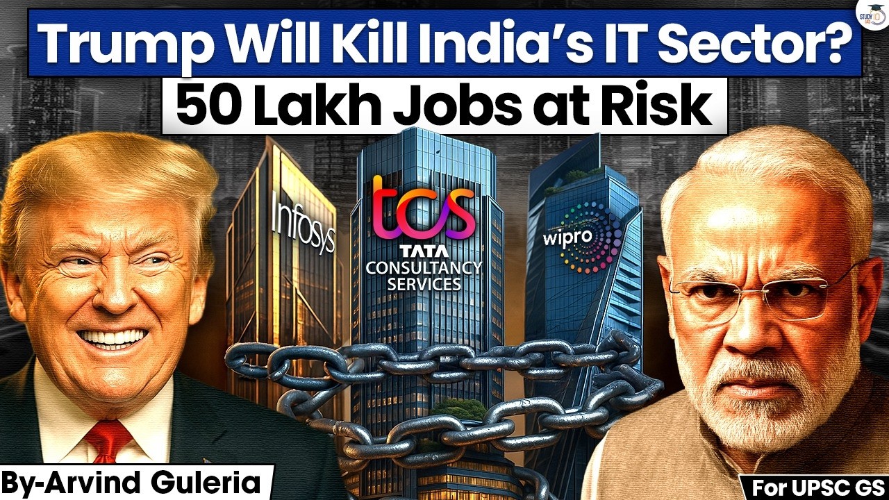 Is India&rsquo;s IT Sector in Danger? | Will Infosys, TCS & Wipro Crash Soon? | UPSC | StudyIQ