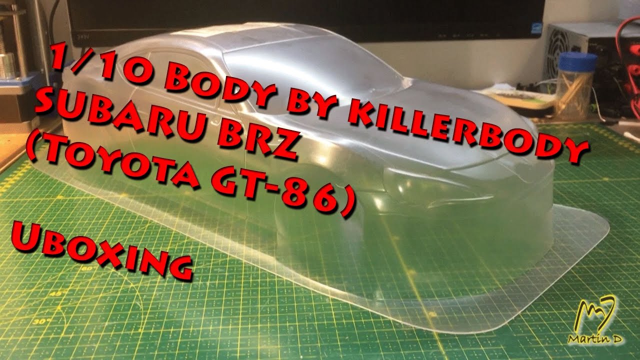 RC 1/10 Subaru BRZ (Toyota 86) body by Killerbody unboxing