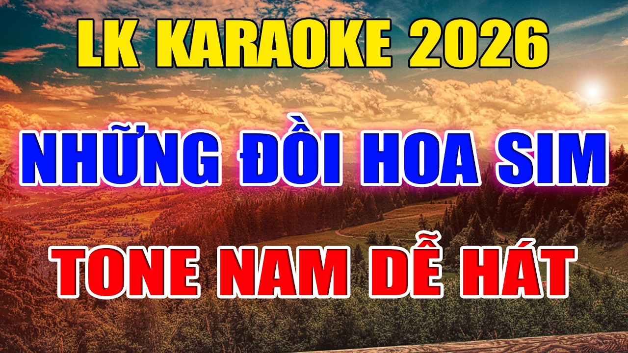 Liên Khúc Bolero Tone Nam Dễ Hát Karaoke Những Đồi Hoa Sim Karaoke Đức Duy - Beat 2026