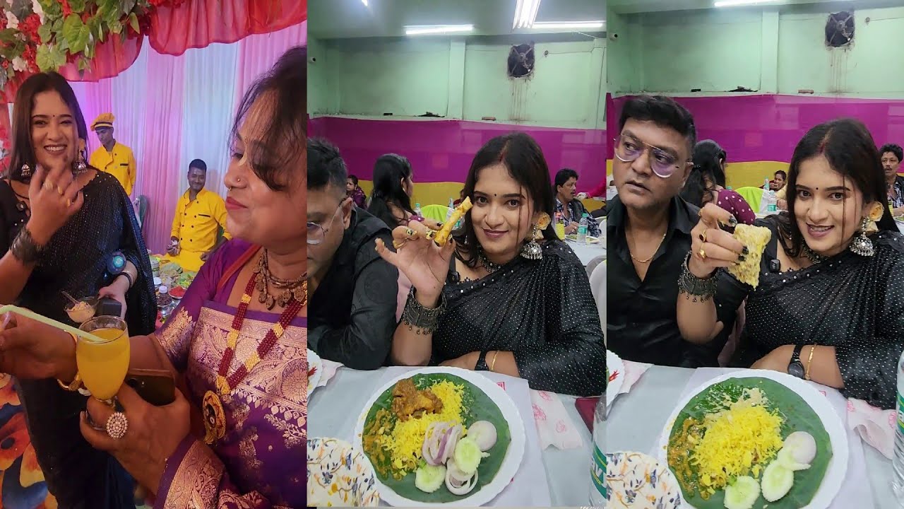 বিয়ে বাড়িতে দারুন খাওয়া দাওয়া করলাম।ফিশ ফ্রাই থেকে খাসির মাংস জাস্ট ফাটাফাটি।