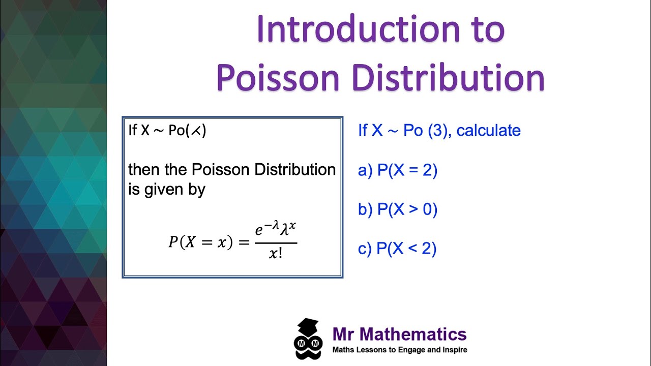 Poisson distribution Introduction | Further Statistics 1 | Mr Mathematics