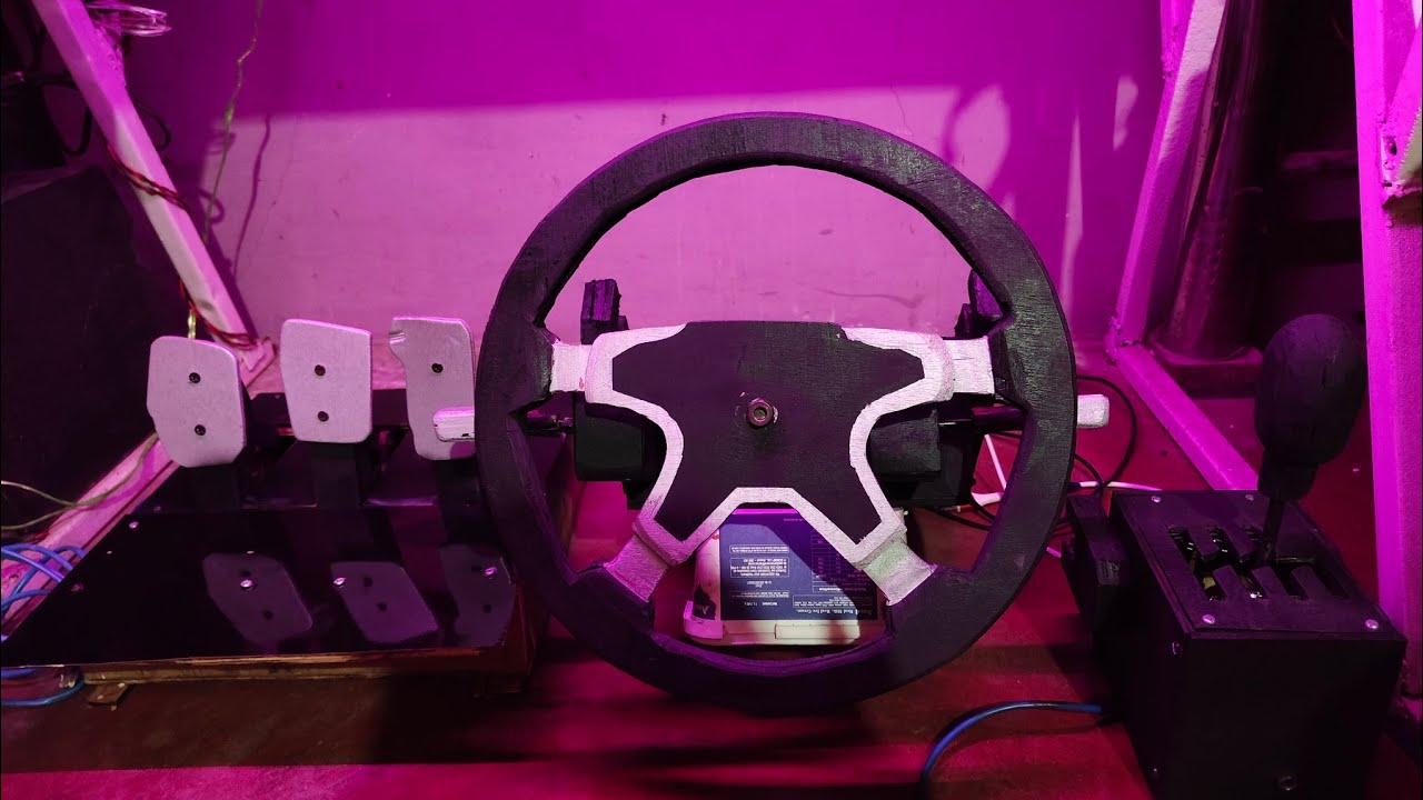 How to Build a DIY Force Feedback Steering Wheel Using Arduino Leonardo#ArduinoFFB #DIYSteeringWheel