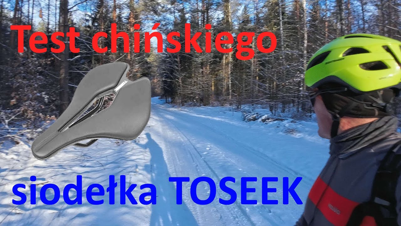 Test chińskiego siodła Toseek. W pięknych zimowych plenerach.