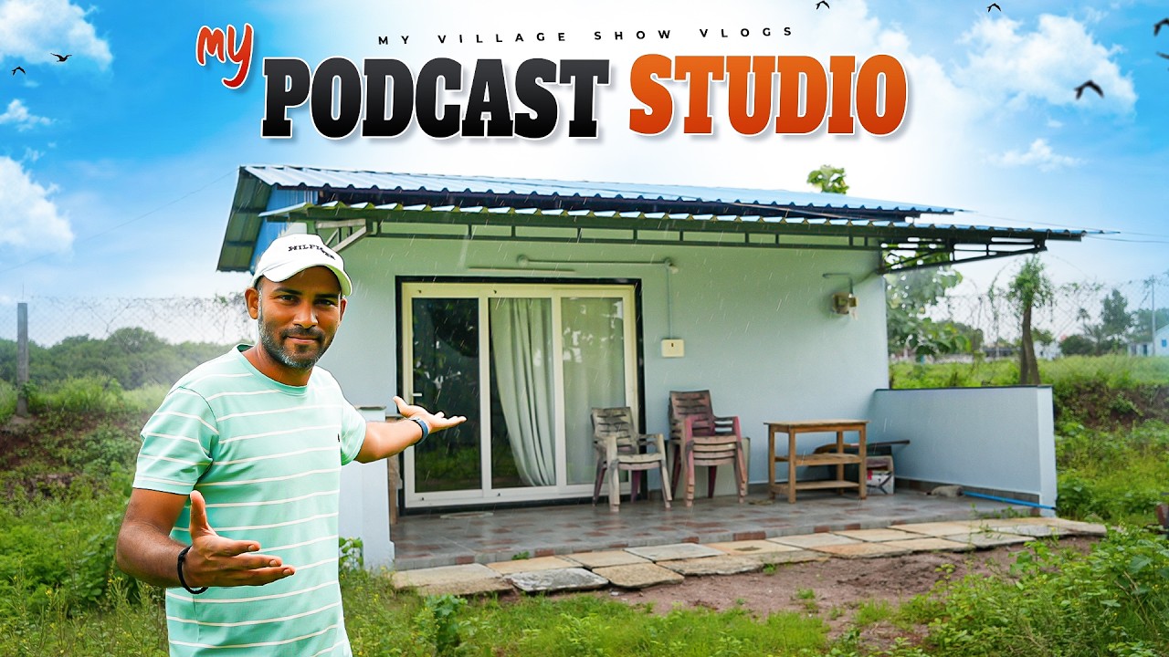Inside My Podcast Studio🎙️ | Simple & Powerful! | My Village Show Vlogs