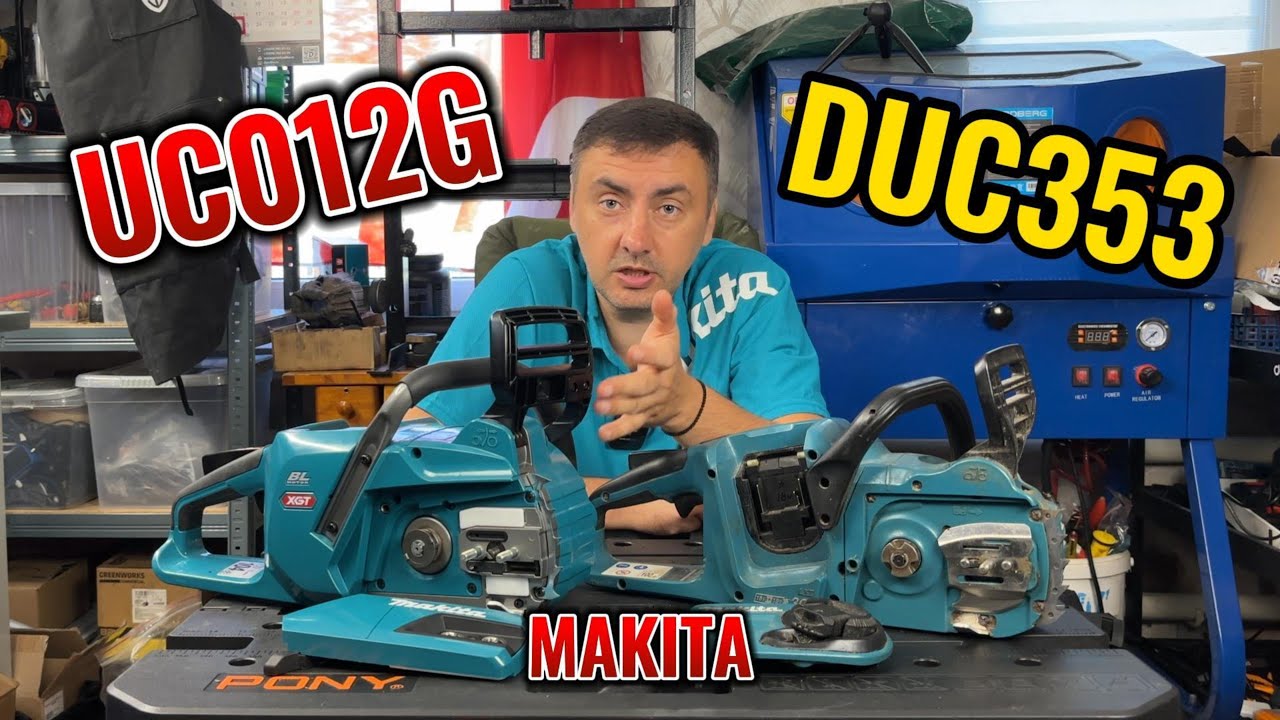 Технический обзор цепной пилы Makita UC012G (сравнение с DUC353Z) #makita #XGT #LXT