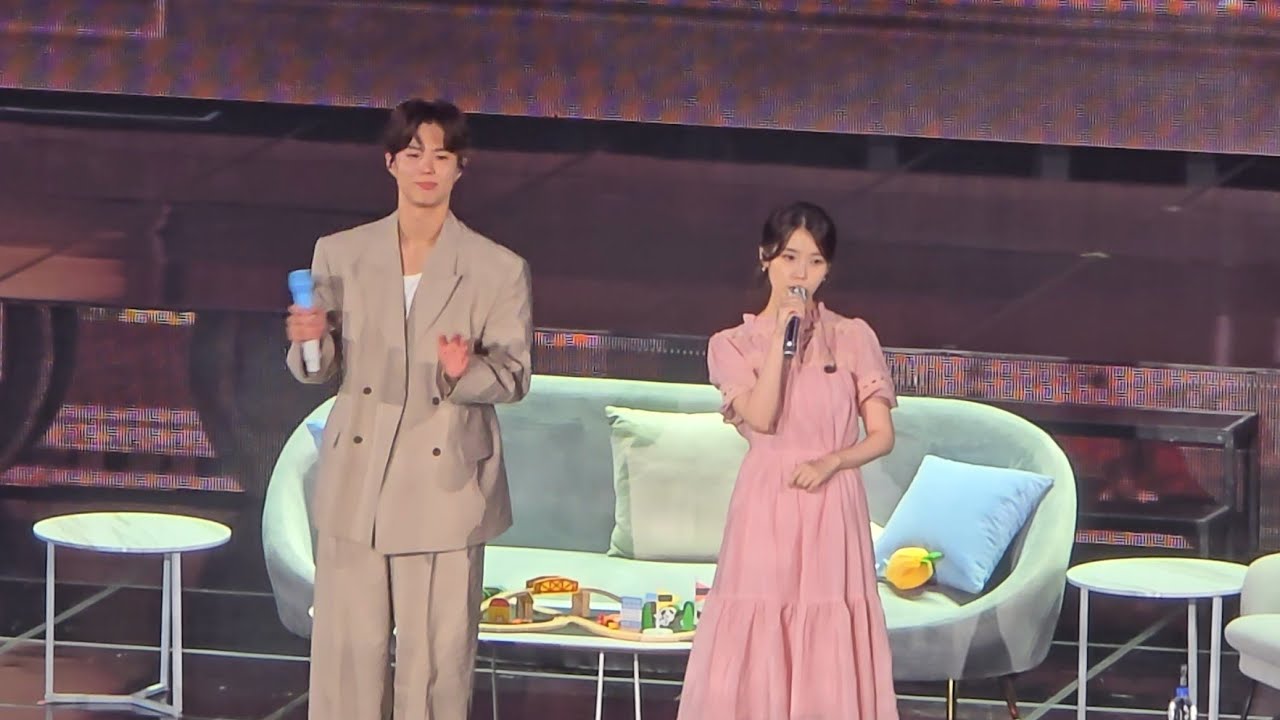 Park Bo Gum 박보검 and IU 아이유 The Meaning of You at Park Bo Gum Be With You Fan Meeting Day 1