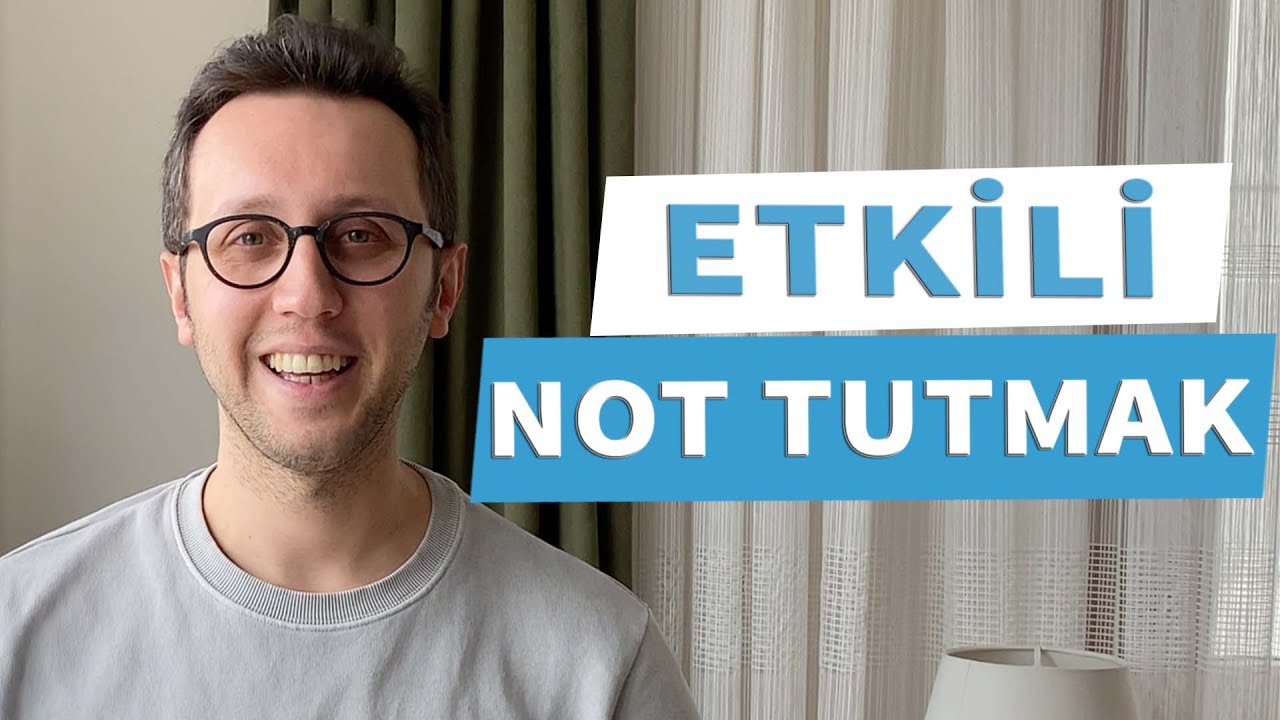 Cornell Metodu ile Etkili Notlar Almak! | Mustafa Karacan | DenizBank Deniz Akademi