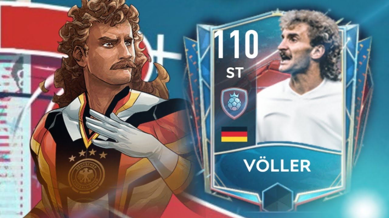RUDI VOLLER 113 GRL HEROES PLAYER REVIEW FIFA MOBILE / CARTAZA