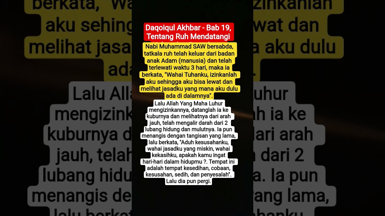 RUH MENANGIS  MELIHAT JAZADNYA😭😭😭 #dakwah #quotes #nasihat #fyp #shorts