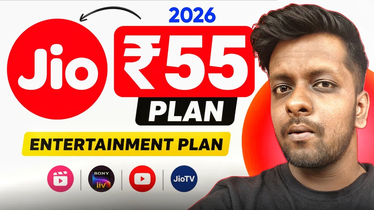 Jio New ₹55 Entertainment Plans || Live Tv Plan Jio 2026 #jiotv