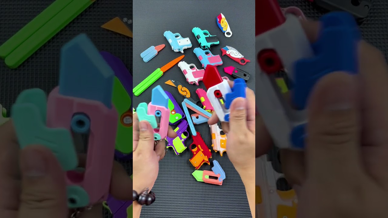 gravity knife & baby m1911 #toygun #toy