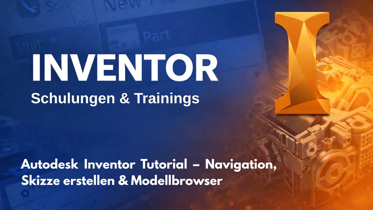 Autodesk Inventor Tutorial – Lektion 2: Navigation, Skizze erstellen & Modellbrowser einfach erklärt