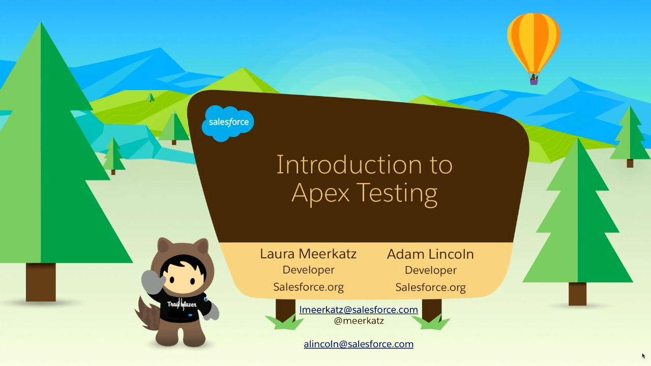 Introduction to Apex Testing