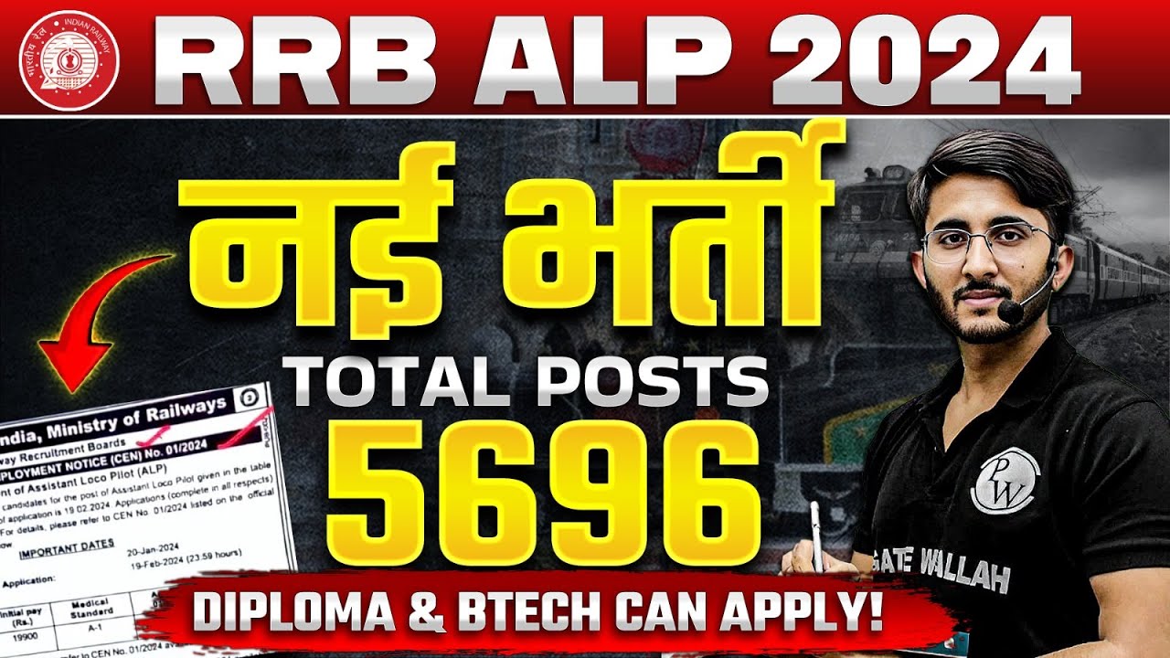 RRB ALP New Vacancy 2024 | Railway ALP Vacancy 2024 Notification Out | Railway New Vacancy 2024