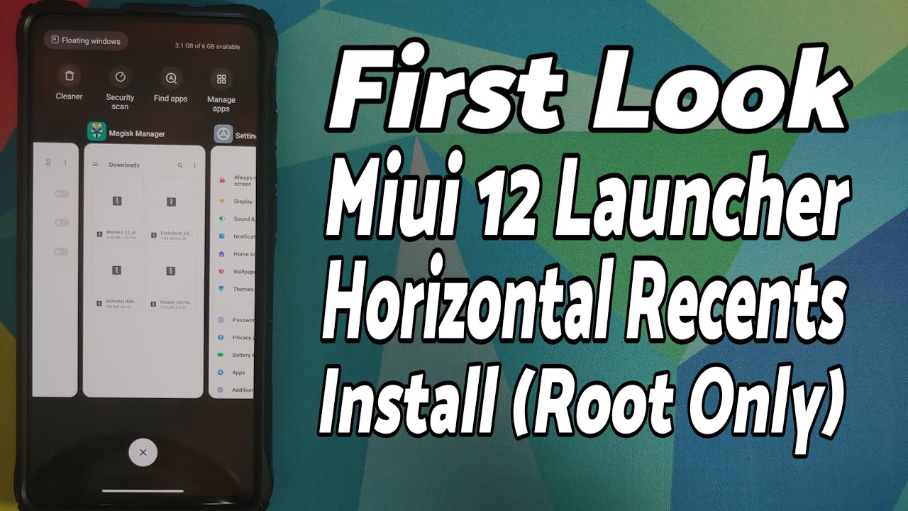 First Look| MIUI 12 Launcher | Horizontal Recents | How to Install (Root)