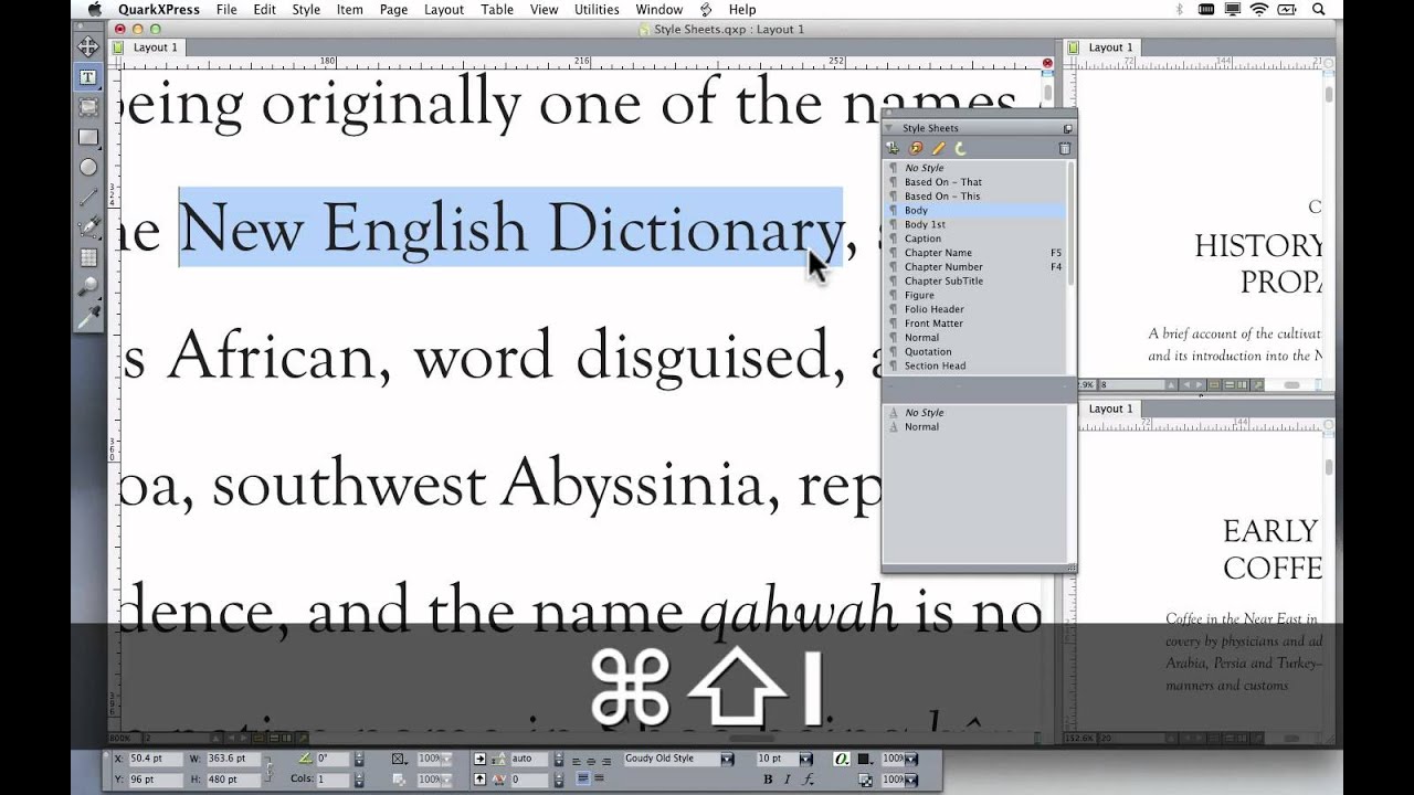 QuarkXPress: Making your work easier with style sheets