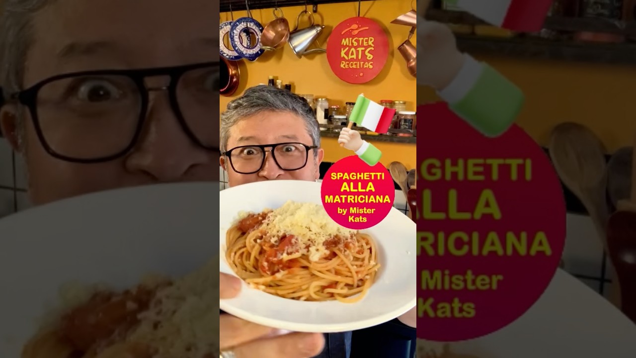 APRENDA A FAZER O SPAGHETTI ALLA MATRICIANA #receitas #receitaitaliana #gastronomiaitaliana