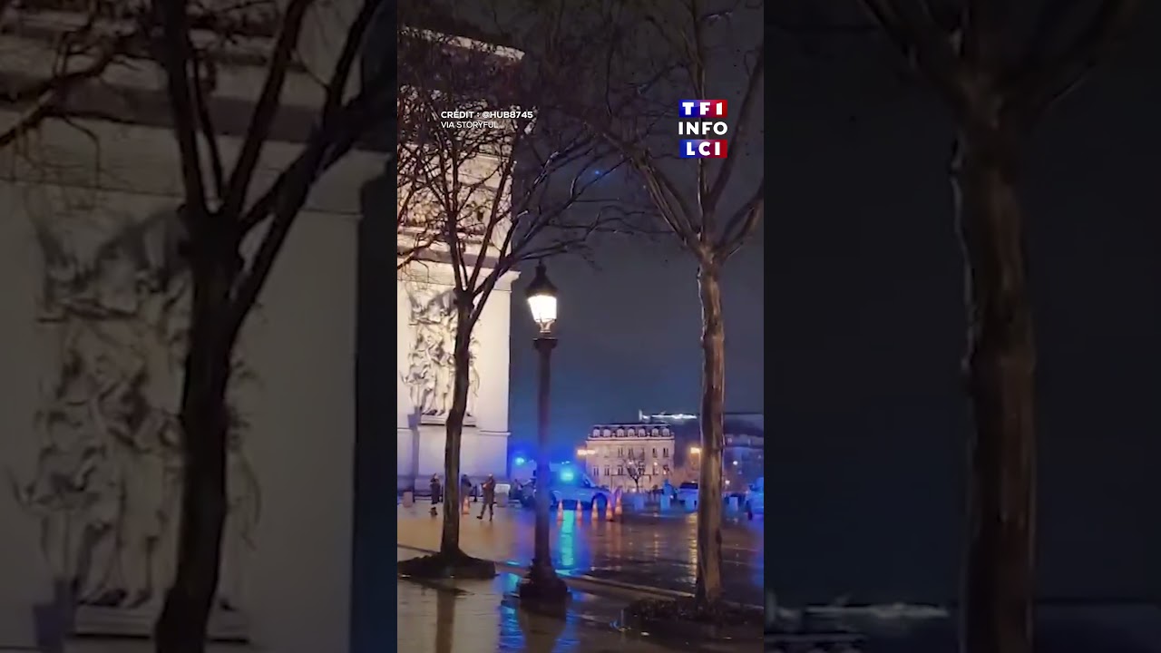 🔴 Attaque au couteau : important dispositif policier Place de l'&Eacute;toile｜TF1 INFO