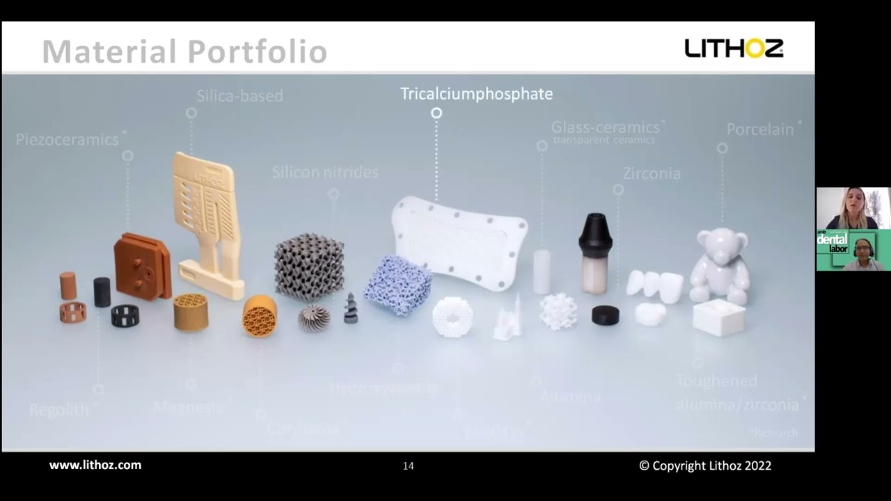 Zirconia and Lithium disilicate 3D printing