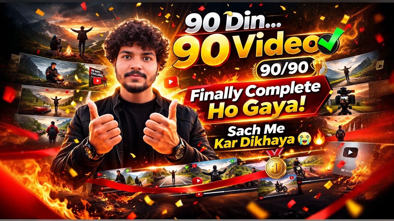 90 Din Me 90 Video Complete 😳 | Consistency Ka Result 🔥 | Daily Vlog Journey