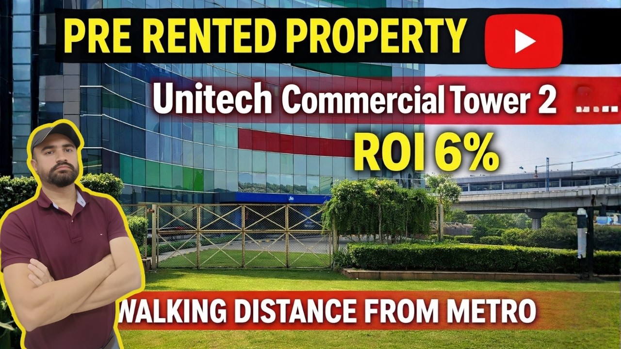 Pre rented commercial Property in Gurgaon- pre rented office space-Unitech commercial Tower 2 GGN.