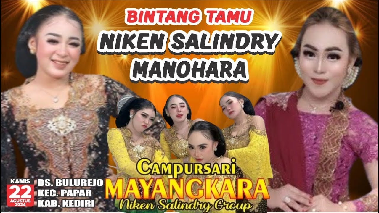 #Live NiKEN SALiNDRY & MANOHARA Bersama Mayangkara Terbaru || 22-8-2024 || Bulurejo-Papar-Kediri
