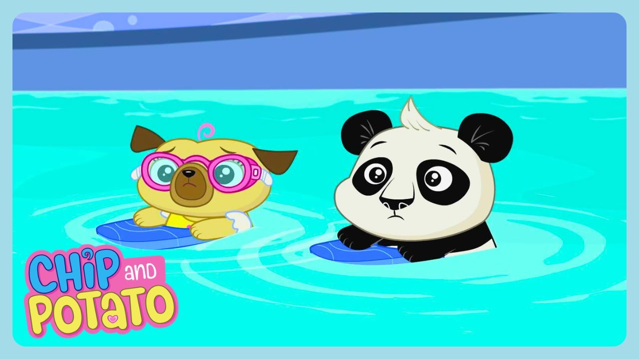 Chip and Potato - La lección de natación de Chip | Dibujos animados | WildBrain Para Pequeninos