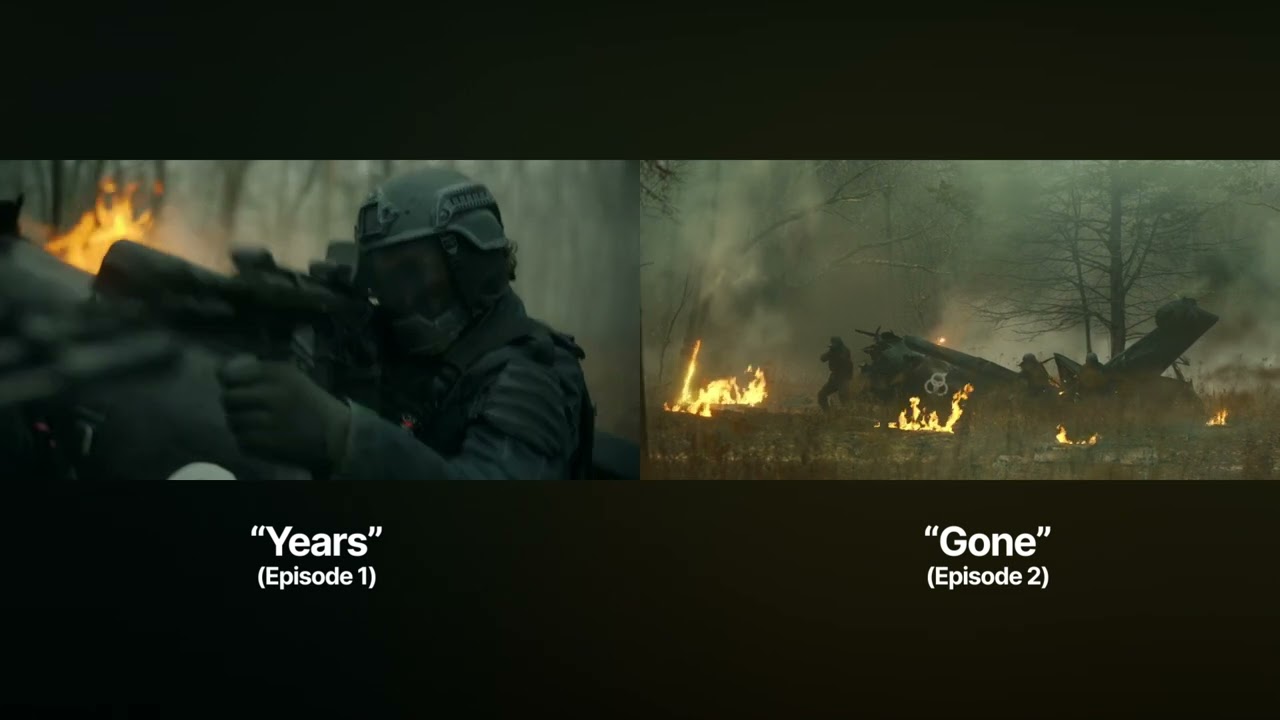 The Ones Who Live - Helicopter Scene (Side By Side)